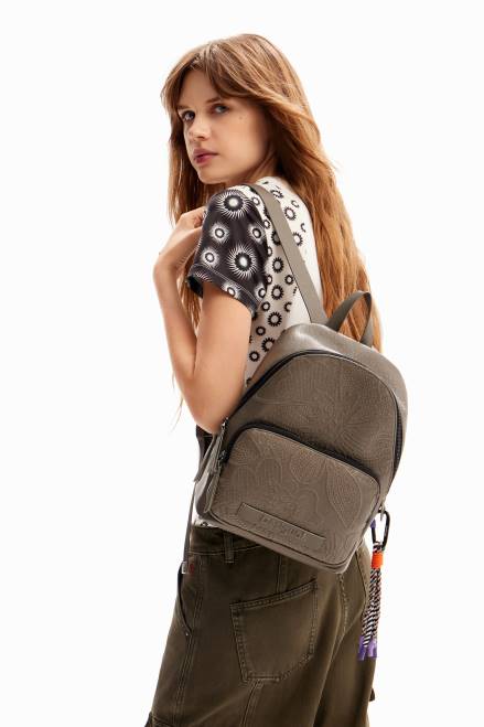 Small floral embroidery backpack Desigual Women 2ZPR1220 Accessory