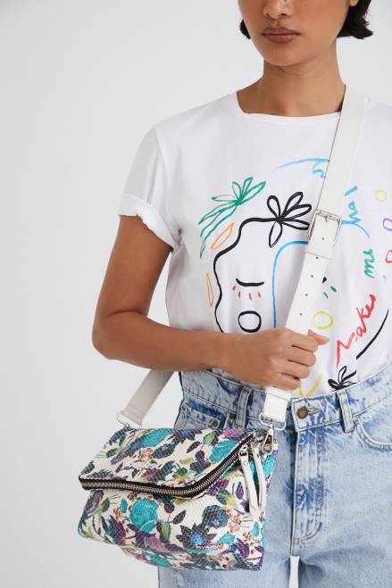 Floral braided sling bag Desigual Women 2ZPR1387 Accessory