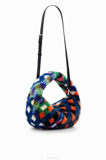 Fur-effect diamond bag Desigual Women 2ZPR1268 Accessory