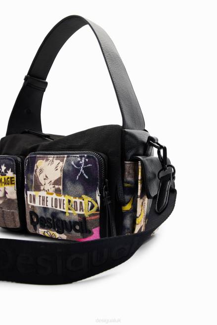 Large canvas newspaper bag Desigual Women 2ZPR1182 Accessory