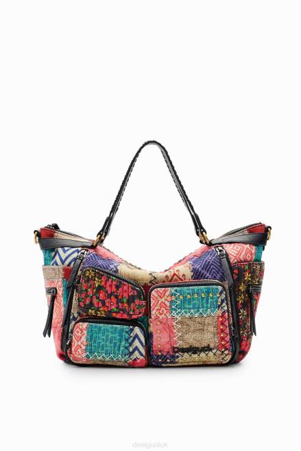 Large canvas patchwork bag Desigual Women 2ZPR1314 Accessory