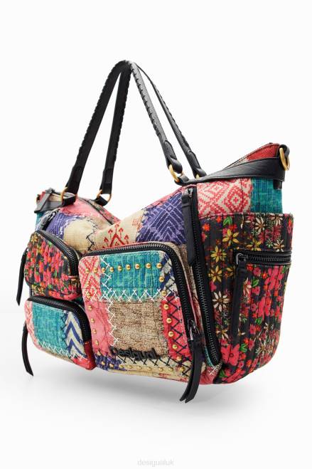 Large canvas patchwork bag Desigual Women 2ZPR1314 Accessory