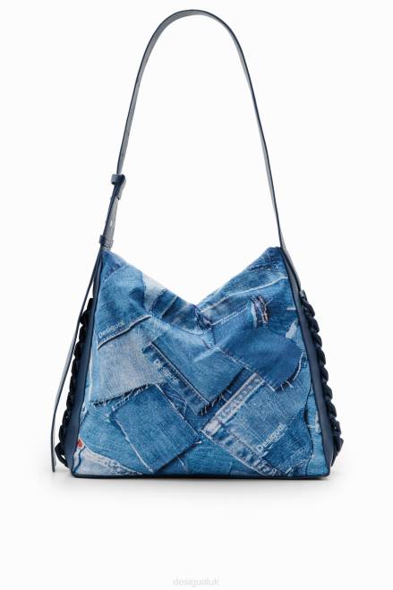 Large denim patchwork bag Desigual Women 2ZPR253 Accessory