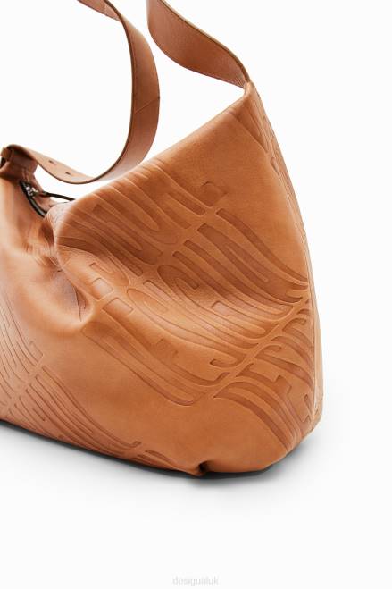 Large leather logo bag Desigual Women 2ZPR534 Accessory