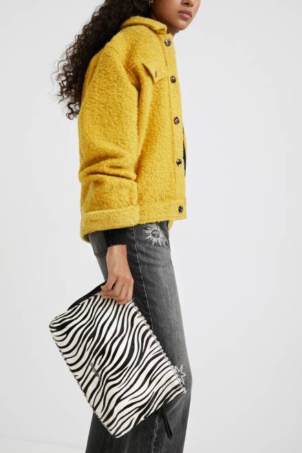 Leather sling bag animal print Desigual Women 2ZPR1385 Accessory