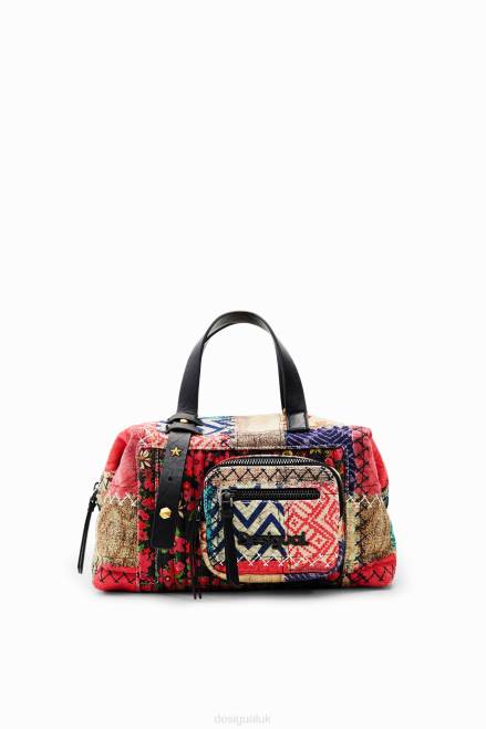 Midsize canvas patchwork bag Desigual Women 2ZPR1267 Accessory