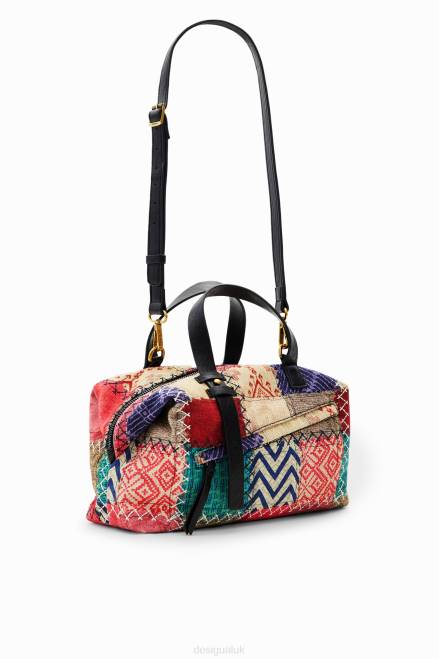 Midsize canvas patchwork bag Desigual Women 2ZPR1267 Accessory