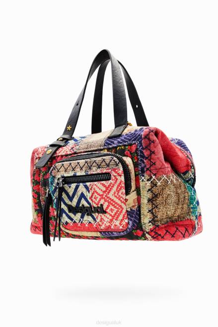 Midsize canvas patchwork bag Desigual Women 2ZPR1267 Accessory