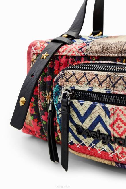 Midsize canvas patchwork bag Desigual Women 2ZPR1267 Accessory