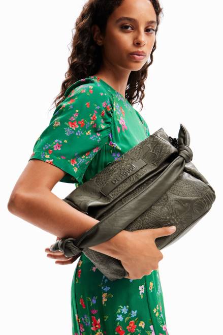 Midsize floral embroidery bag Desigual Women 2ZPR1246 Accessory