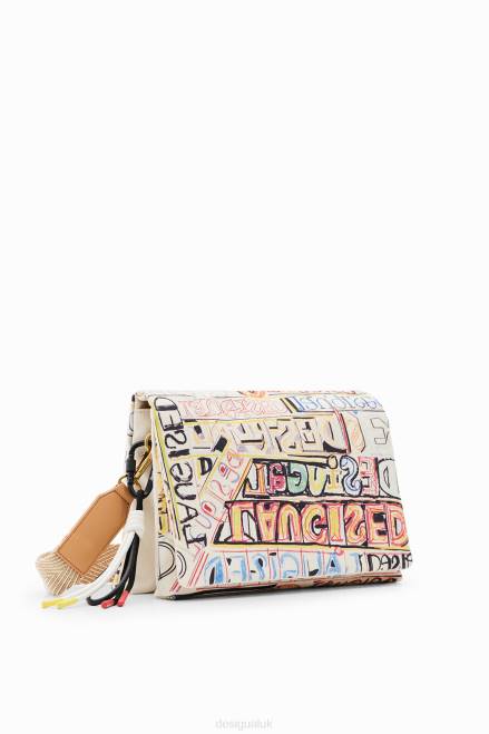 Midsize lettering messenger bag Desigual Women 2ZPR361 Accessory