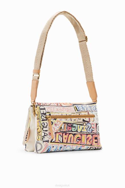 Midsize lettering messenger bag Desigual Women 2ZPR361 Accessory