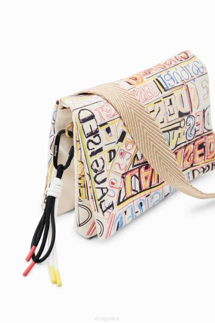 Midsize lettering messenger bag Desigual Women 2ZPR361 Accessory