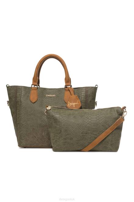 Reptile effect mandala bag Desigual Women 2ZPR1399 Accessory