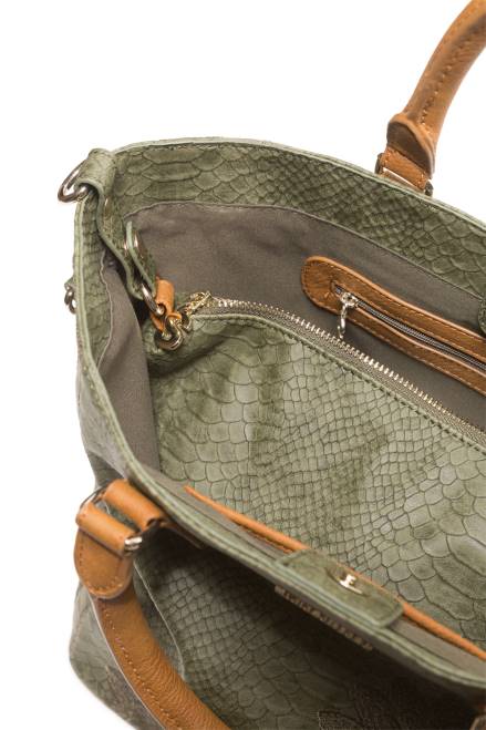 Reptile effect mandala bag Desigual Women 2ZPR1399 Accessory