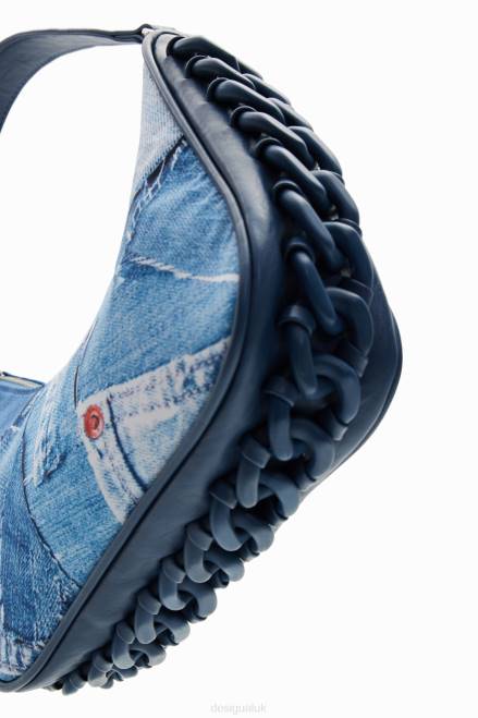 Small denim patchwork bag Desigual Women 2ZPR218 Accessory