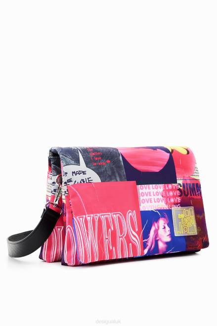 Midsize collage crossbody bag Desigual Women 2ZPR451 Accessory