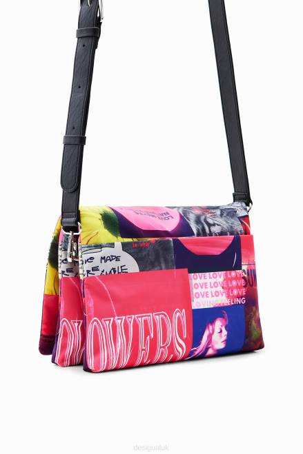 Midsize collage crossbody bag Desigual Women 2ZPR451 Accessory