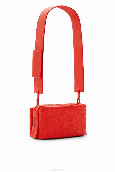 Small geometric embossed crossbody bag Desigual Women 2ZPR1288 Accessory