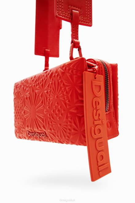Small geometric embossed crossbody bag Desigual Women 2ZPR1288 Accessory