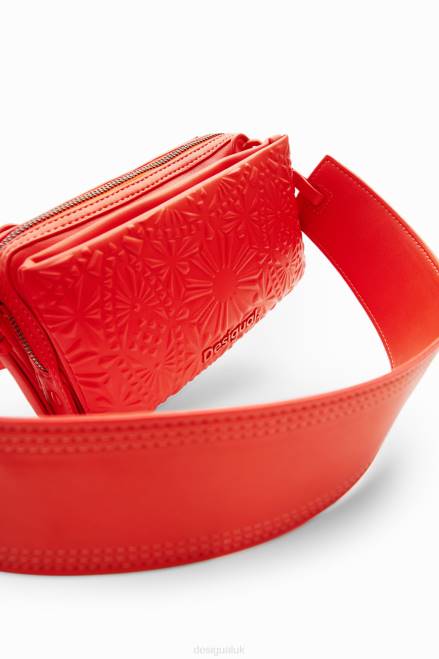 Small geometric embossed crossbody bag Desigual Women 2ZPR1288 Accessory