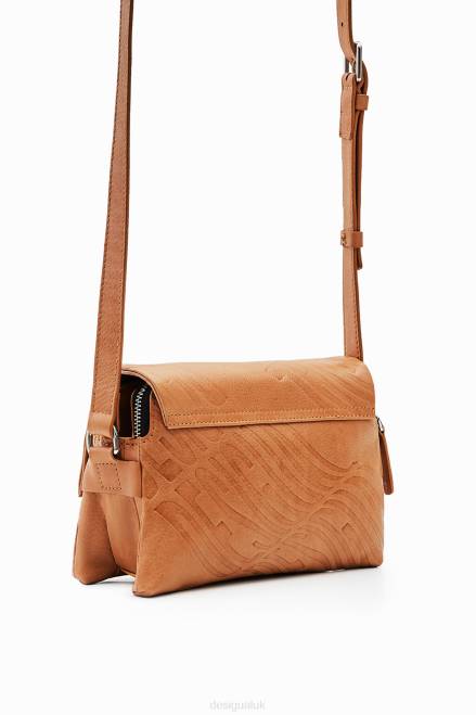 Small leather logo crossbody bag Desigual Women 2ZPR576 Accessory