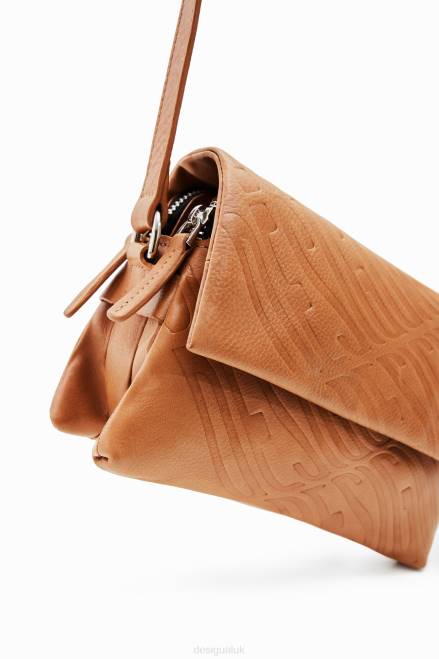 Small leather logo crossbody bag Desigual Women 2ZPR576 Accessory