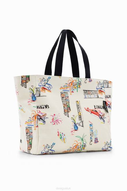 Large illustration tote bag Desigual Women 2ZPR645 Accessory