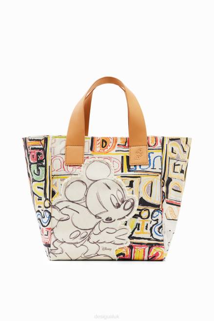 Midsize Disney\'s Mickey Mouse tote bag Desigual Women 2ZPR365 Accessory
