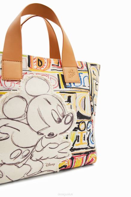 Midsize Disney\'s Mickey Mouse tote bag Desigual Women 2ZPR365 Accessory