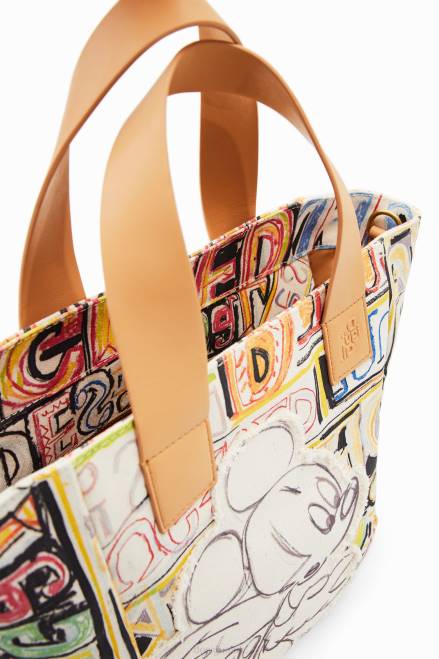 Midsize Disney\'s Mickey Mouse tote bag Desigual Women 2ZPR365 Accessory