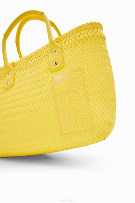 Midsize woven tote bag Desigual Women 2ZPR665 Accessory