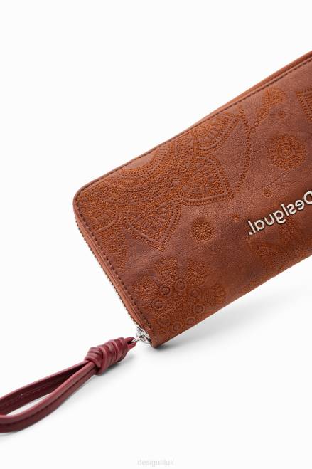 Large floral embroidery wallet Desigual Women 2ZPR1294 Accessory