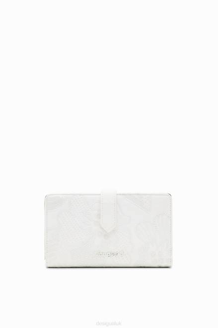 Midsize wallet with embroidered flowers Desigual Women 2ZPR1205 Accessory