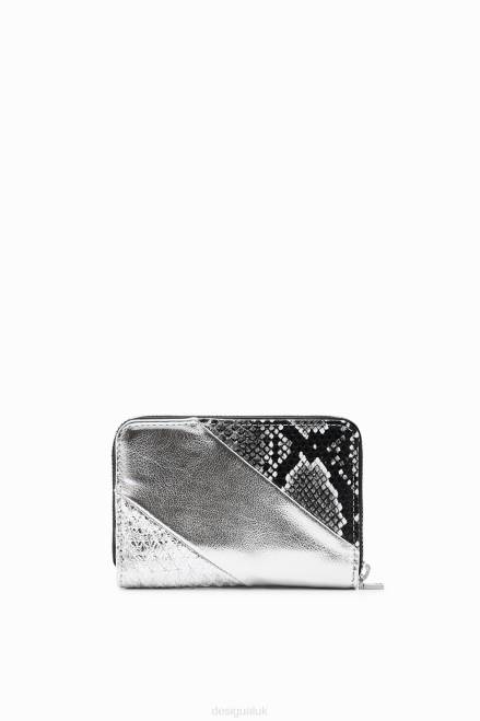 Small metallic patchwork wallet Desigual Women 2ZPR1318 Accessory