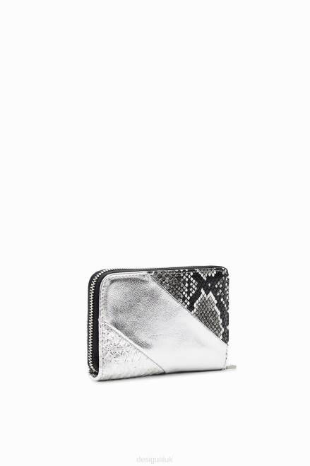 Small metallic patchwork wallet Desigual Women 2ZPR1318 Accessory
