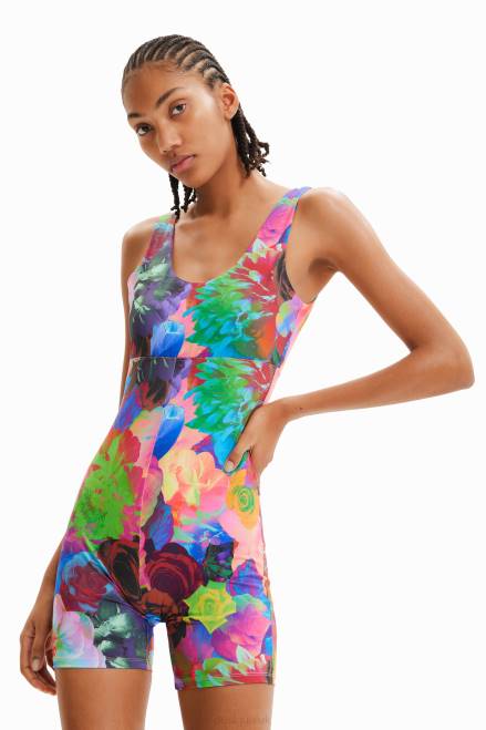 Floral sport unitard Desigual Women 2ZPR340 Clothing