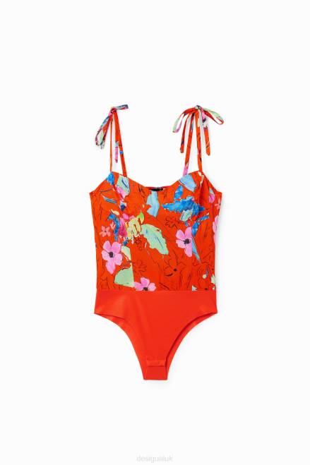 Tropical strappy corset bodysuit Desigual Women 2ZPR514 Clothing