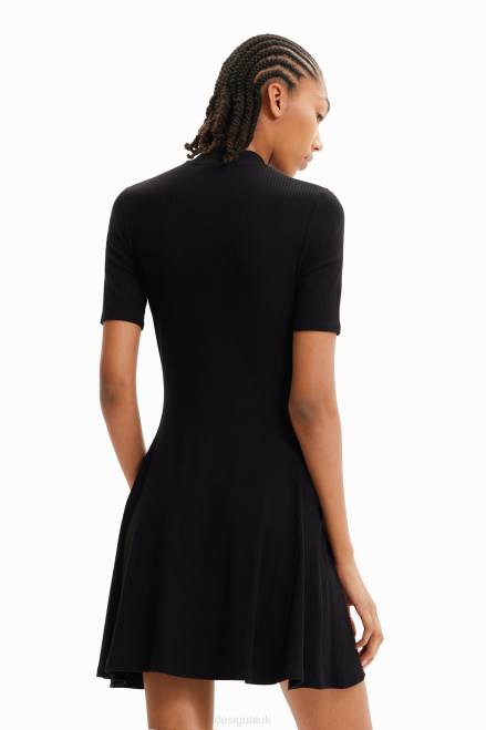 Disney\'s Mickey Mouse short skater dress Desigual Women 2ZPR419 Clothing