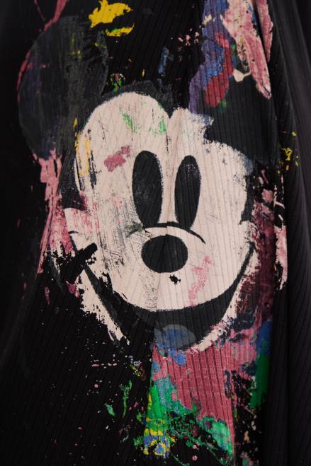 Disney\'s Mickey Mouse short skater dress Desigual Women 2ZPR419 Clothing