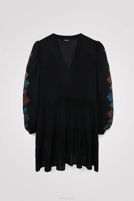 Ethnic sleeve dress Desigual Women 2ZPR1092 Clothing