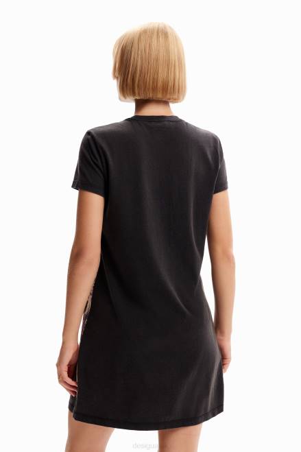 Floral mini T-shirt dress Desigual Women 2ZPR824 Clothing