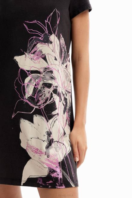 Floral mini T-shirt dress Desigual Women 2ZPR824 Clothing