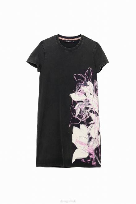 Floral mini T-shirt dress Desigual Women 2ZPR824 Clothing