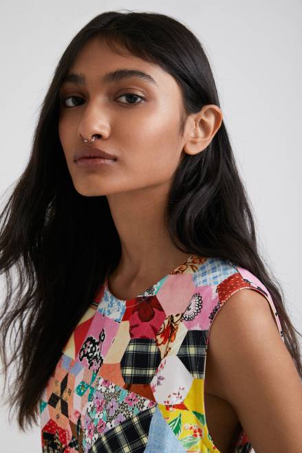 Johnson Hartig patchwork pinafore Desigual Women 2ZPR670 Clothing