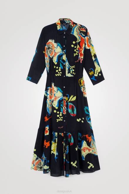 Long print shirt dress Desigual Women 2ZPR1056 Clothing