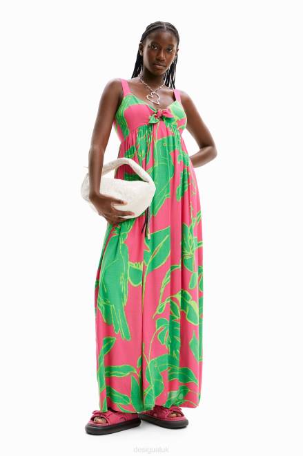 Long sweetheart-neckline dress Desigual Women 2ZPR397 Clothing