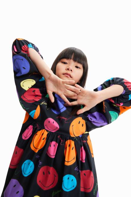 Loose Smiley dress Desigual Women 2ZPR1736 Clothing