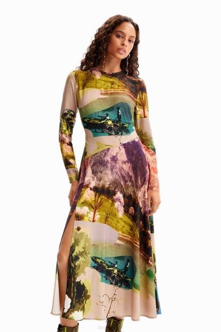 M. Christian Lacroix collage midi dress Desigual Women 2ZPR168 Clothing