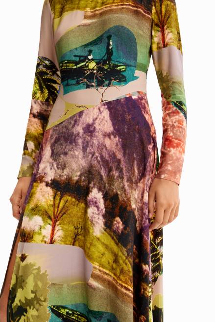 M. Christian Lacroix collage midi dress Desigual Women 2ZPR168 Clothing